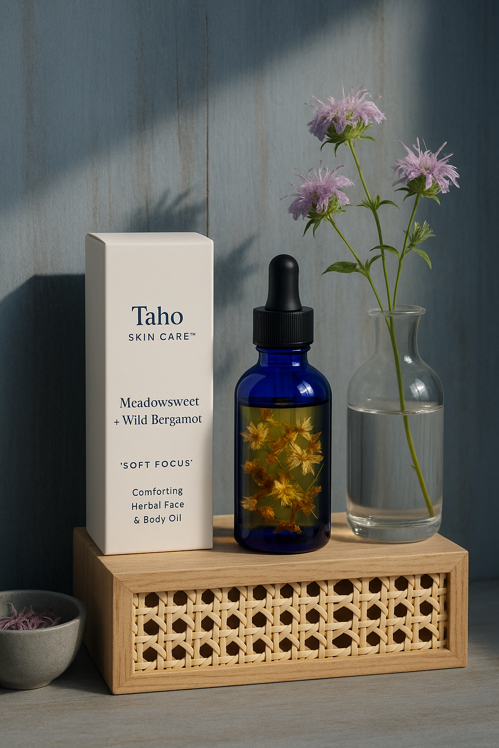 Meadowsweet + Wild Bergamot “Soft Focus” Oil | Smoothing Herbal Face & Body Oil