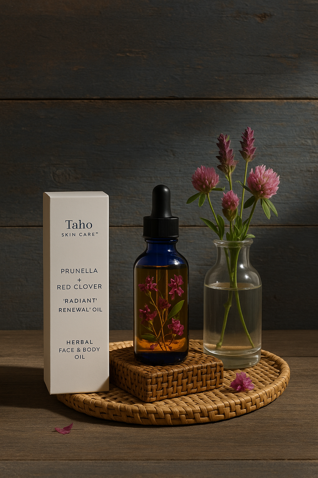 Prunella + Red Clover “Radiant Renewal” Oil | Herbal Face & Body Oil