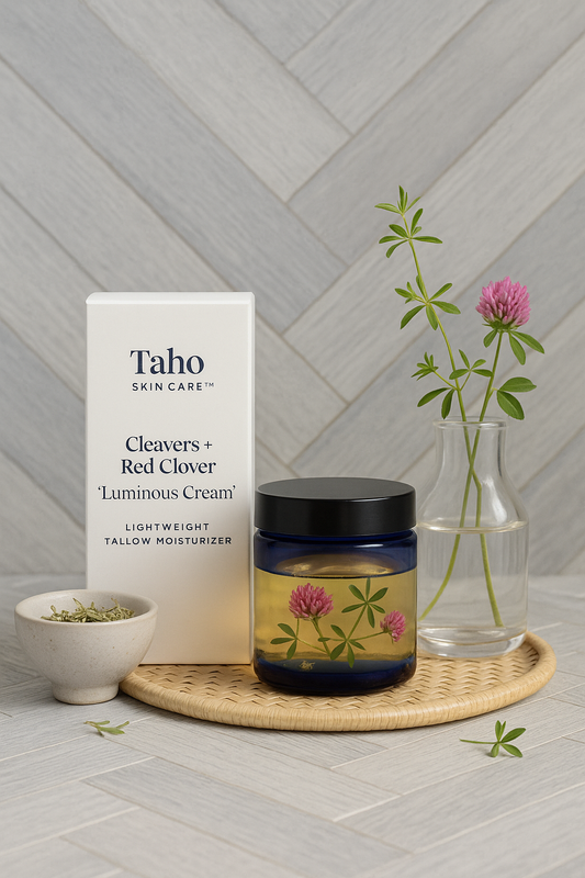 Cleavers + Red Clover "Luminous Cream" | Lightweight Tallow Moisturizer