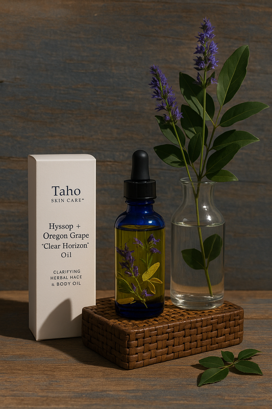 Hyssop + Oregon Grape “Clear Horizon” Oil | Clarifying Herbal Face & Body Oil